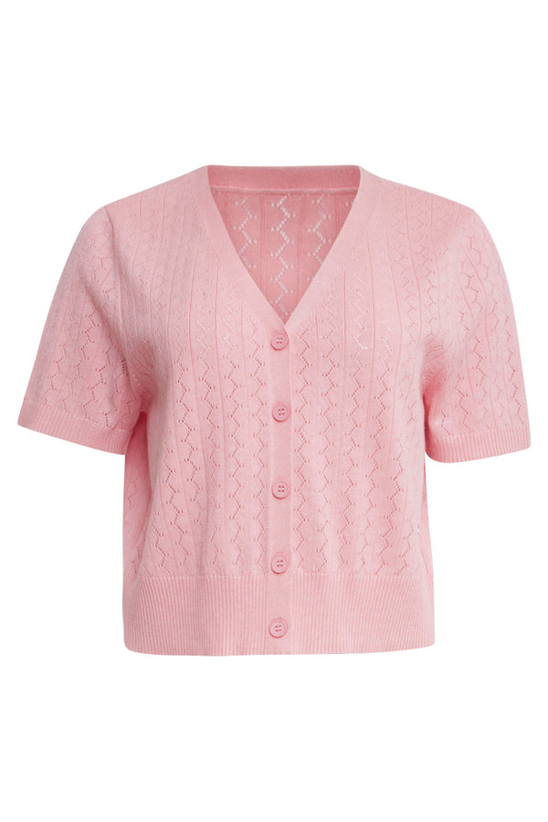 Smashed Lemon 25104 Baby Gebreid Kort Vest | Old Pink