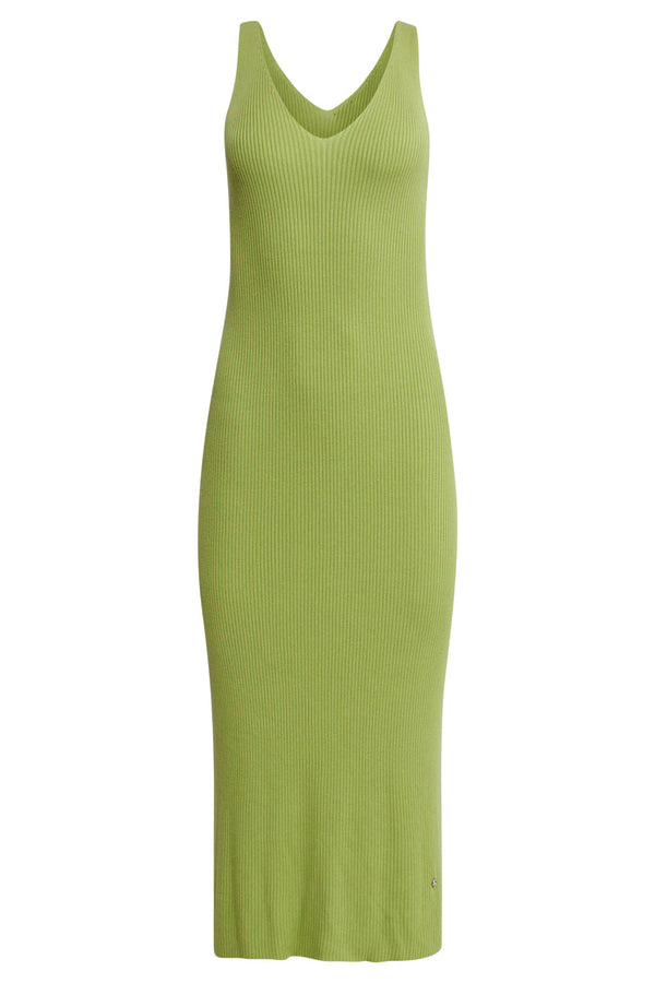 Smashed Lemon 25106 Licht Gebreide Strappy Midi-Jurk | Light Green