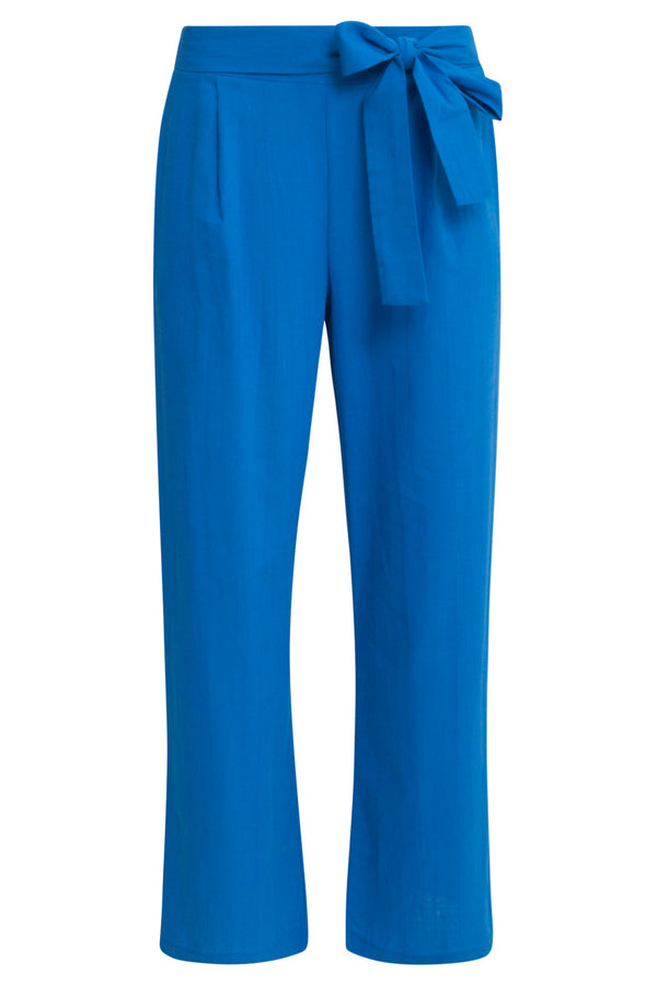 Smashed Lemon 25177 Cobalt Linnen Broek | Cobalt Blue