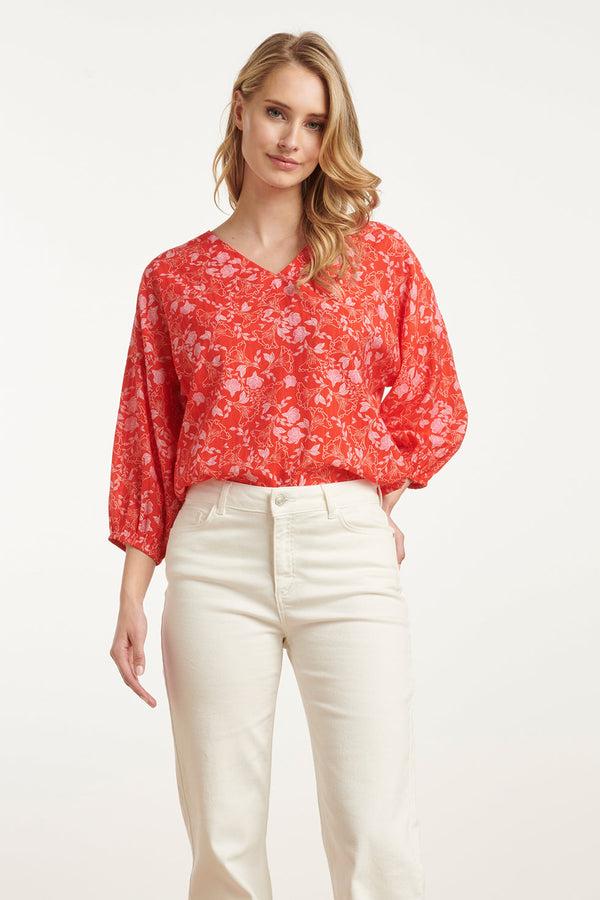 smashed lemon 25186 Baby Bloemenprint Top | Red-Multicolour smashed lemon 25186 Baby Bloemenprint Top | Red-Multicolour