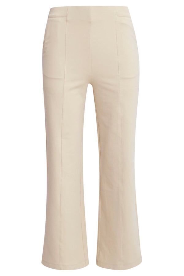 Smashed Lemon 25208 E Zachte Pants Met Wijde Pasvorm | Sand