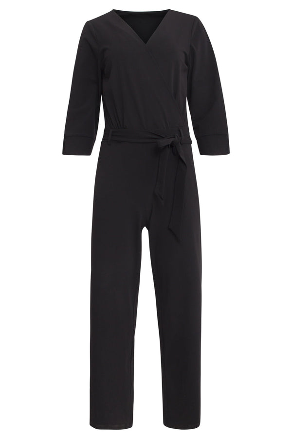 Smashed Lemon 25239 E Travel Quality Jumpsuit | Black