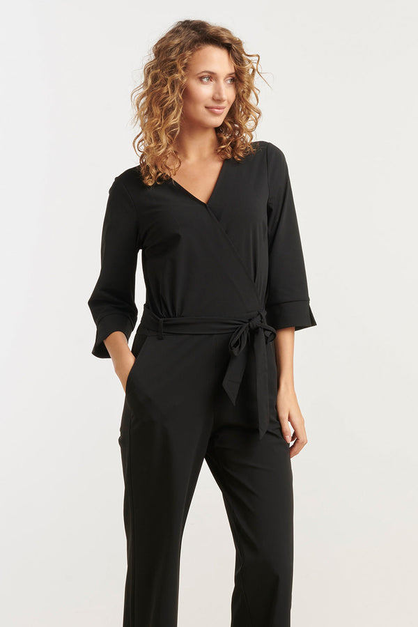 Smashed Lemon 25239 E Travel Quality Jumpsuit | Black