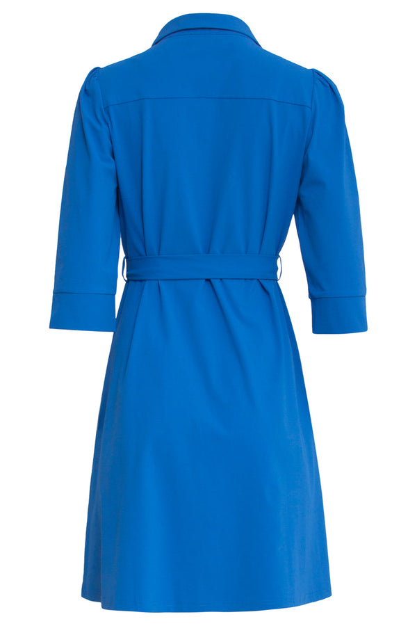 Smashed Lemon 25243 Cobalt Travel Kwaliteit Jurk | Cobalt Blue