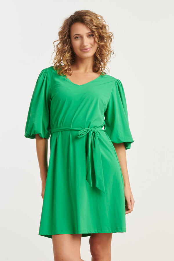 smashed lemon 25254 Ballonmouwen Jurktravelkwaliteit | Green