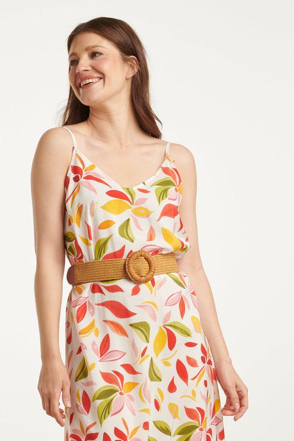 smashed lemon 53010 E Stretchriem Met Wicker Gespsluiting | Brown