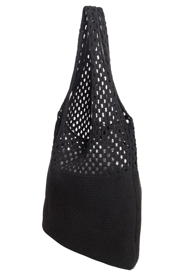 Smashed Lemon 56002 Dames Schouder Gehaakte Tas | Black