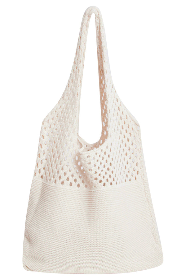 smashed lemon 56002 Dames Schouder Gehaakte Tas | Sand smashed lemon 56002 Dames Schouder Gehaakte Tas | Sand