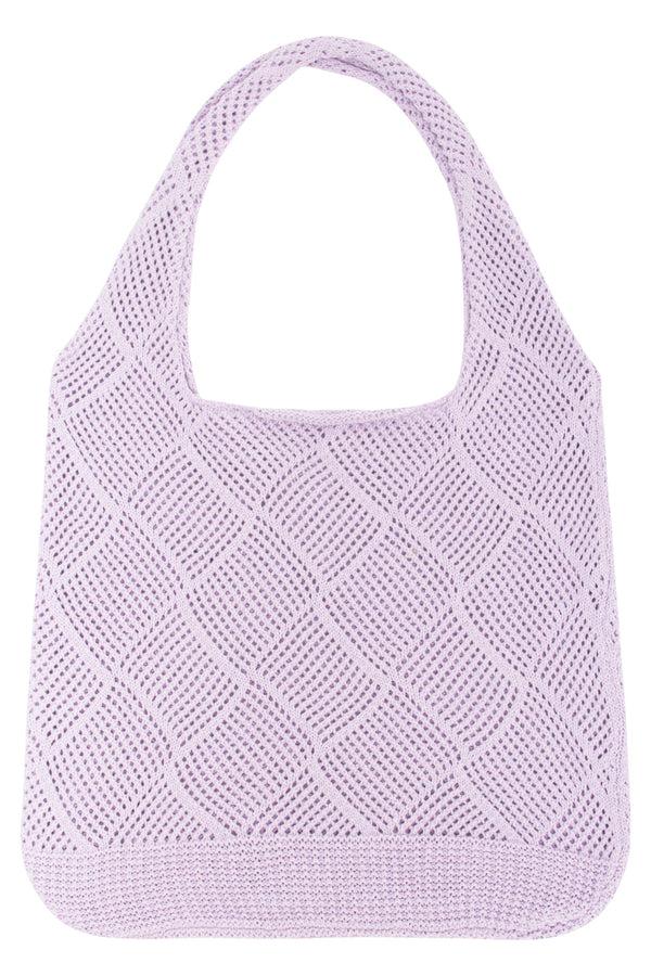 Smashed Lemon 56003 Dames Lavendel Schouder Gehaakte Tas | Lavender