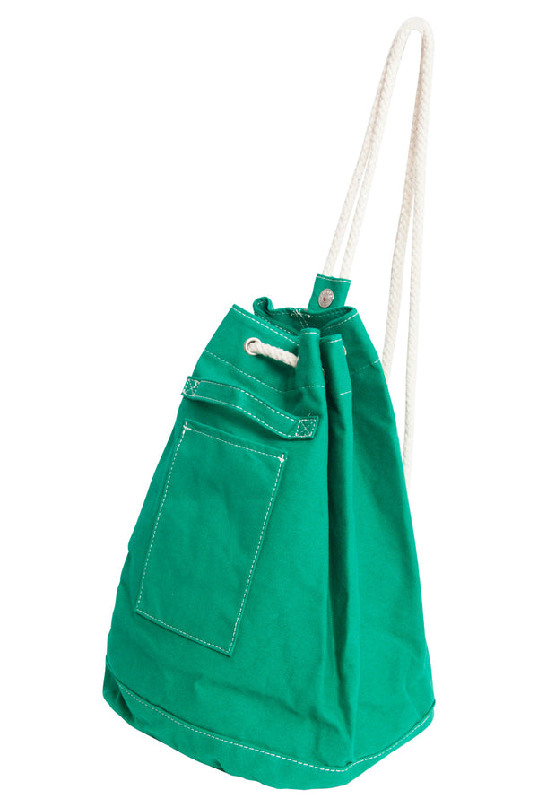 Smashed Lemon 56009 Canvas Rugzak - Turkoois Met Touwbandjestrekkoordsluiting | Turquoise