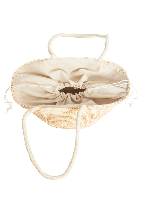 Smashed Lemon 56022 Strandtas - Donker Met Citroen Borduursel | Dark Sand-Multi