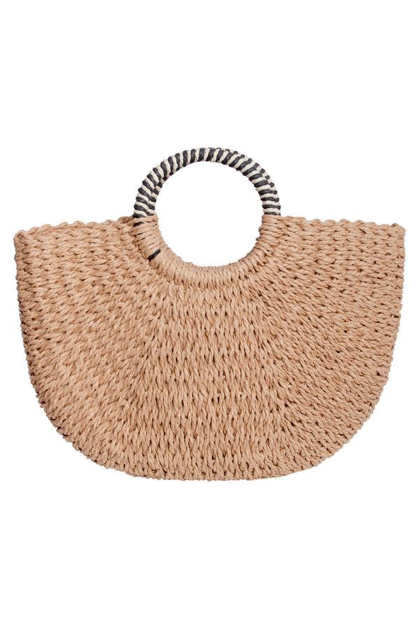 Smashed Lemon 56028 Strandtas - Donker Met Schelpenborduursel | Dark Sand