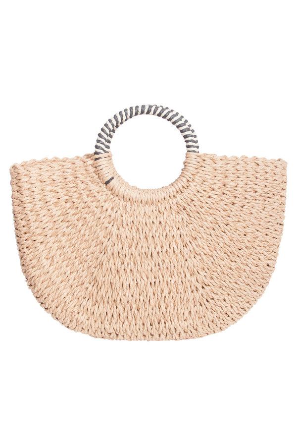 Smashed Lemon 56028 Strandtas - Donkerzand Met Schelpenborduursel