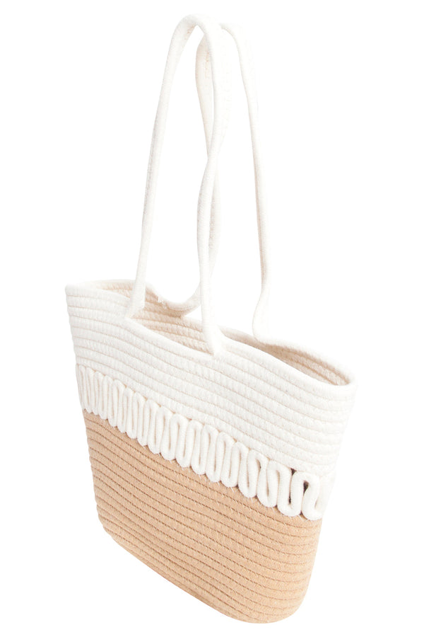 Smashed Lemon 56029 Strandtas - Licht | Off White-Dark Sand