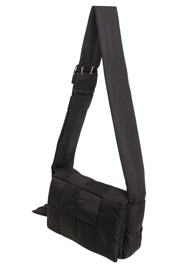 Smashed Lemon 56032 Kleine Crossbody Tas - Met Gewatteerde Structuur | Black