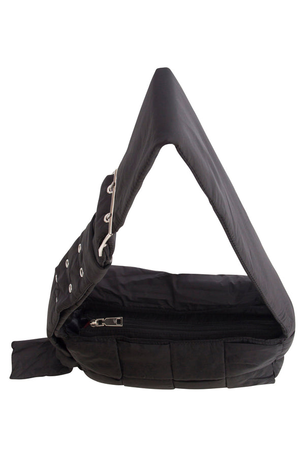 Smashed Lemon 56032 Kleine Crossbody Tas - Met Gewatteerde Structuur | Black