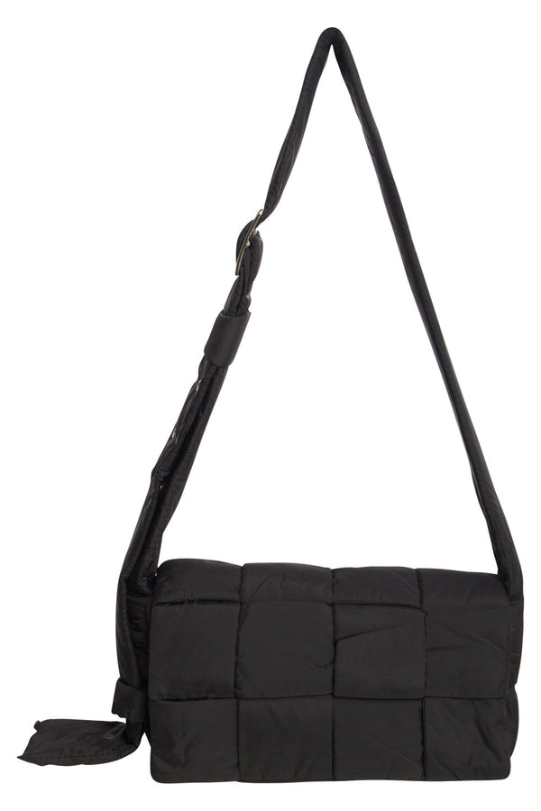 smashed lemon 56032 Kleine Crossbody Tas - Met Gewatteerde Structuur | Black