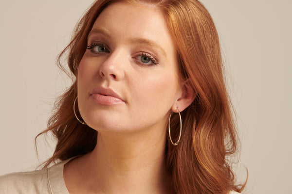 Smashed Lemon 60024 Grote En Bohemian Hoepel Oorbellen | Silver