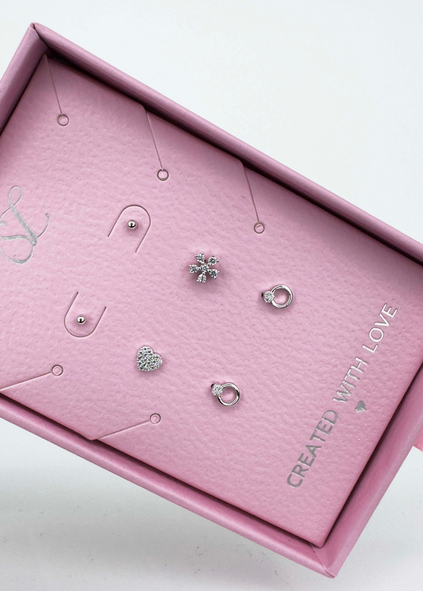 Smashed Lemon 60044 Set Van 925 En Oorknopjes Met Zirkoon Kristallen | Silver