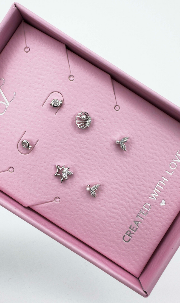 Smashed Lemon 60046 Set Van 925 En Oorknopjes Met Zirkoon Kristallen | Silver