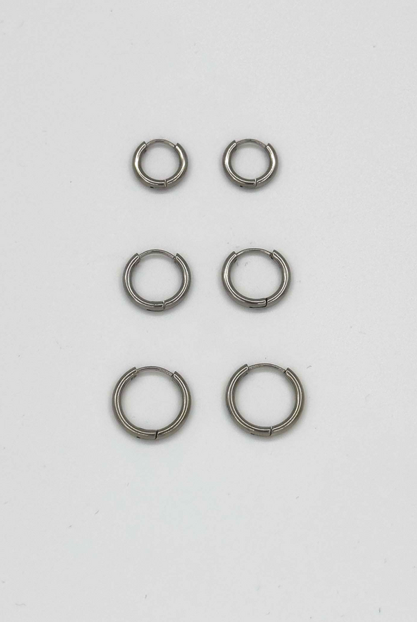 Smashed Lemon 60055 Roestvrijstalen En Hoepel Oorbellen Set | Gold