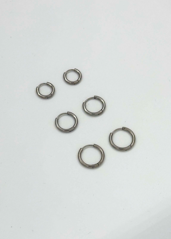 Smashed Lemon 60055 Roestvrijstalen En Hoepel Oorbellen Set | Gold