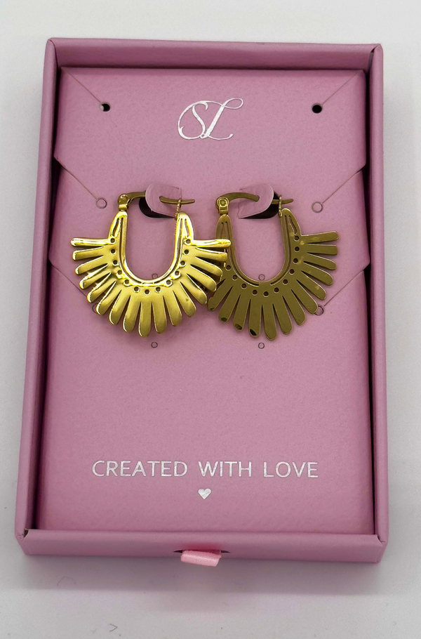 Smashed Lemon 60061 Boho Roestvrijstalen Oorbellen | Gold