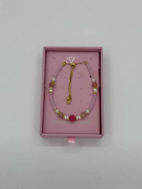 Smashed Lemon 62015 Elastische Armband Met Echte Natuurlijke Kwartsstenen | Muticolour