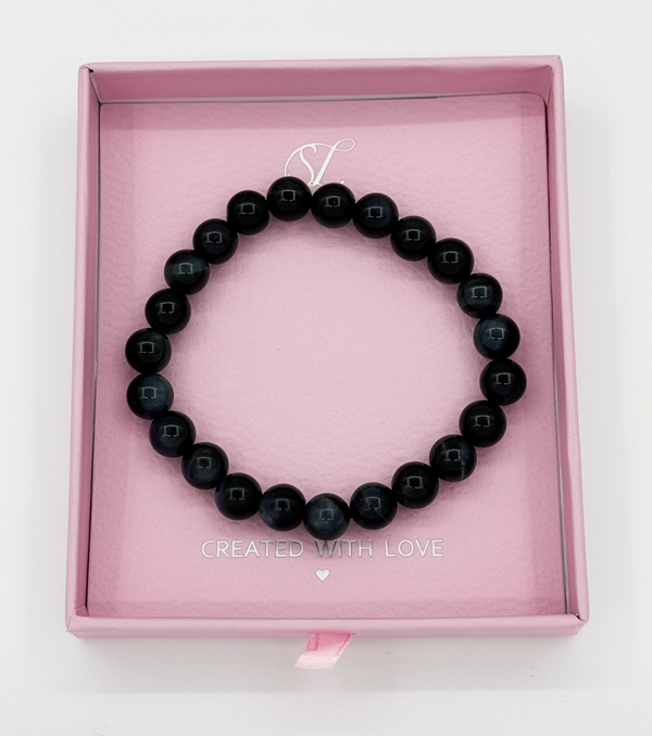 smashed lemon 62023 Tigeroogstenen Kralenarmband | Black