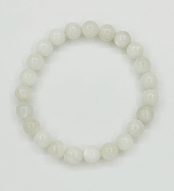 Smashed Lemon 62024 Te Maansteen Kralenarmband | Creme