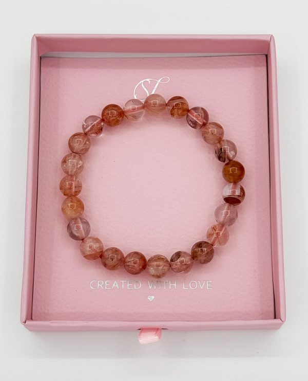 Smashed Lemon 62030 Tangerine Quartz Kralenarmband | Brique