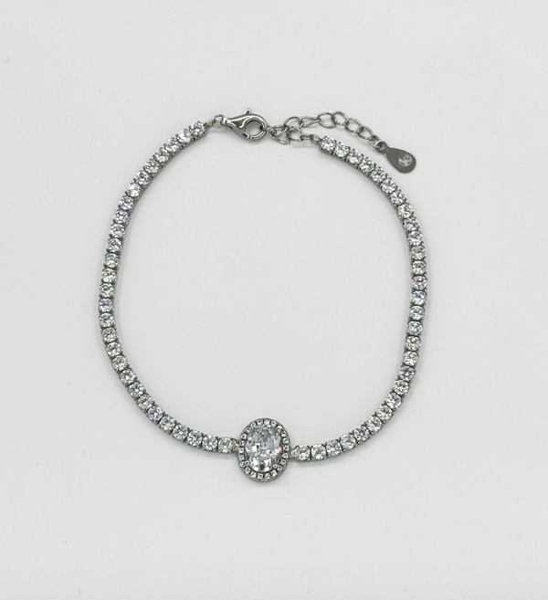 Smashed Lemon 62040 En Armband Met Zirkoon Kristallen | Silver