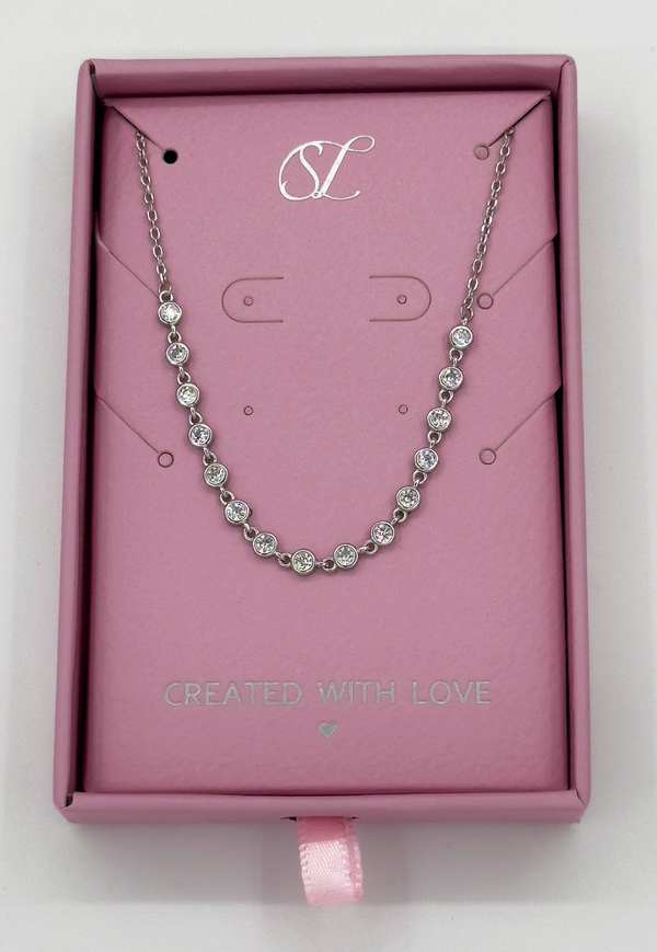 smashed lemon 62043 En Armband Met Zirkoon Kristallen Kralen | Silver