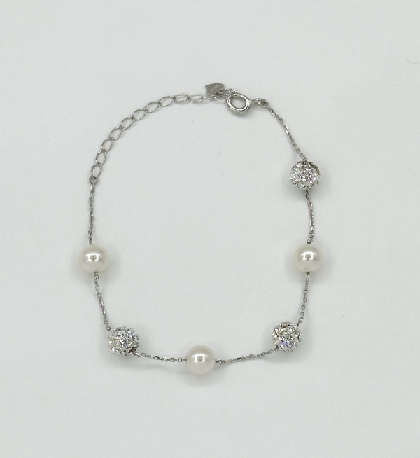 Smashed Lemon 62049 En Armband Met Zirkoon Kristallen Kralen | Silver