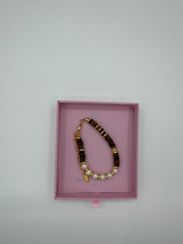 Smashed Lemon 62054 Gecombineerde Parelskwartsen Kralen Armband | Muticolour