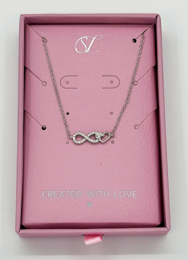 smashed lemon 62059 En Armband Met Oneindigheidssymbool Klaver Hangerzirkoon Kristallen | Silver