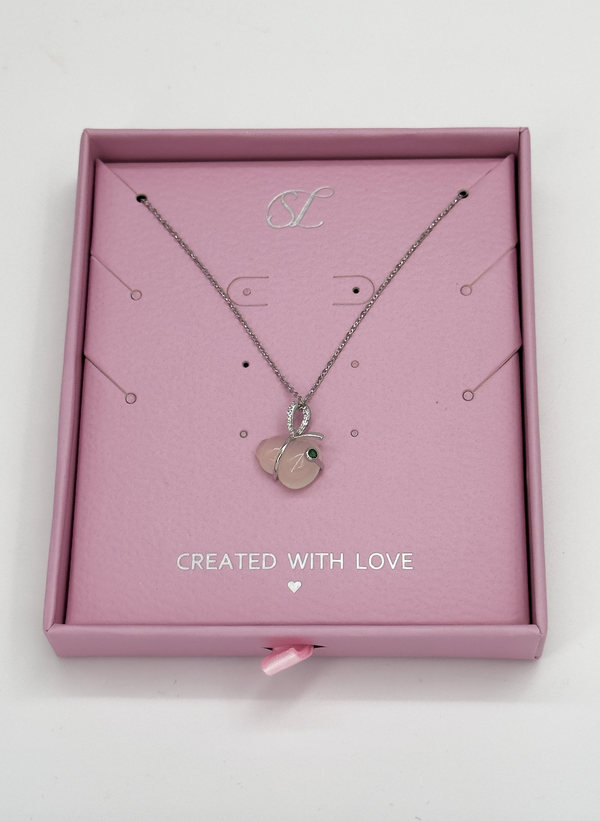 smashed lemon 64010 Dunne En Ketting Met Hetian Jade Steen Hanger | Silver