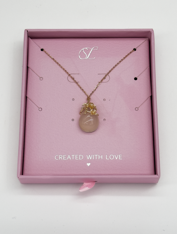 smashed lemon 64030 Fijn En Kettingkoper Met Hetian Jade Steen | Copper