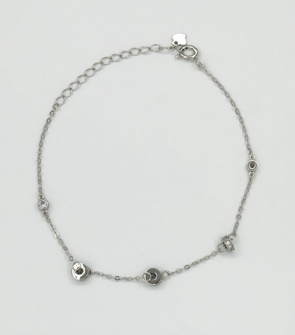 Smashed Lemon 64047 Fijne Roestvrijstalen Ketting Met Meerdere Bloemvormige Hangers | Gold