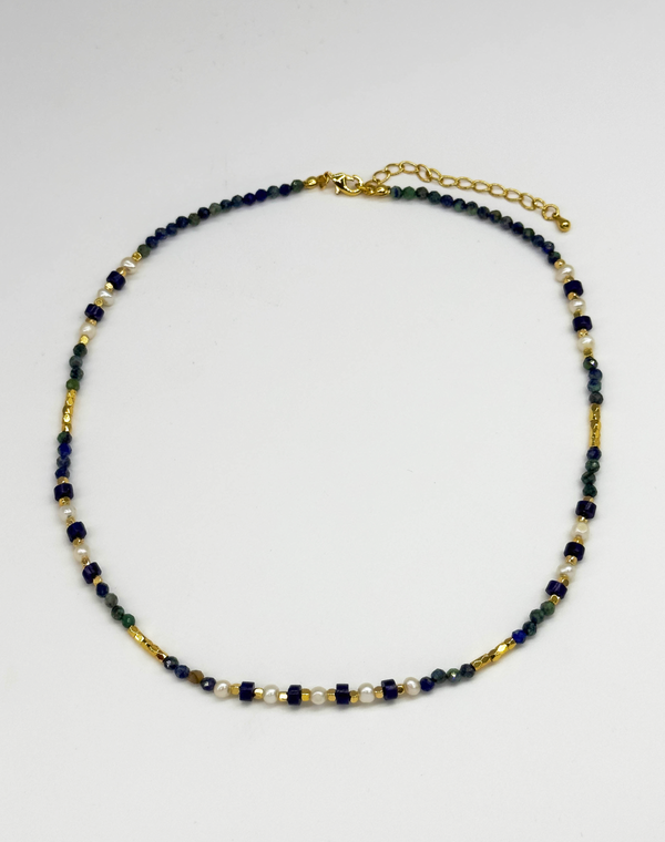 Smashed Lemon 64061 Getinte Kwartsen Kralen Ketting | Muticolour