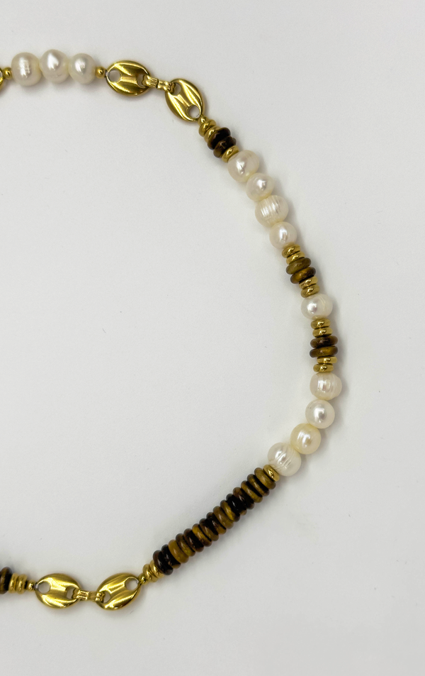 Smashed Lemon 64062 E Kwartsen Kralen Ketting | Muticolour