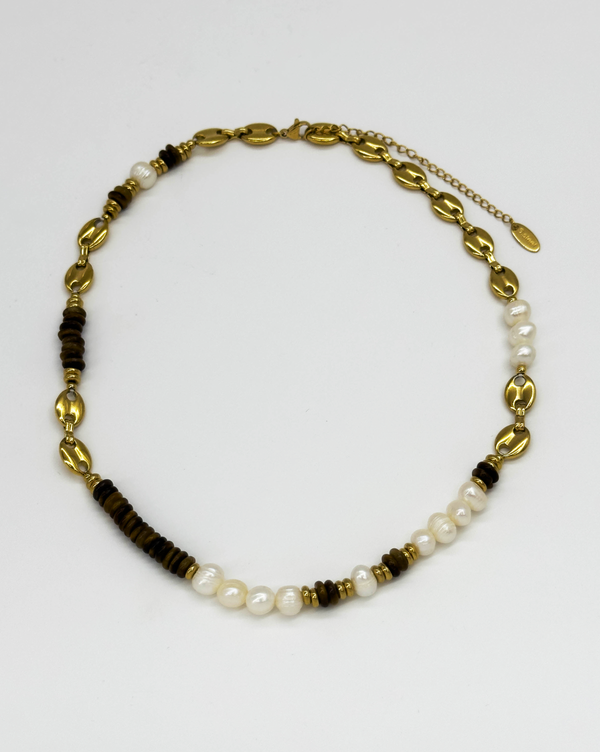 Smashed Lemon 64062 E Kwartsen Kralen Ketting | Muticolour