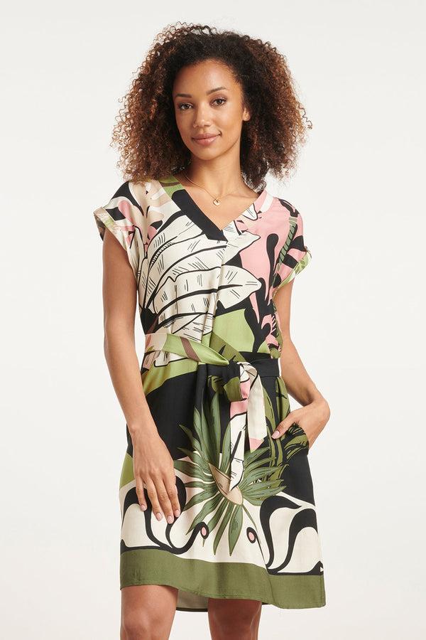 smashed lemon 24047 Klassieke Zomerjurk | Blackwhite