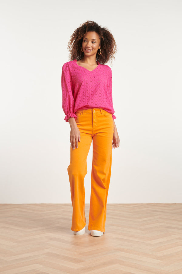 Smashed Lemon 24096 Fuchsia Brie Anglaise | Pink