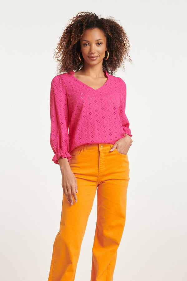 Smashed Lemon 24096 Fuchsia Brie Anglaise | Pink