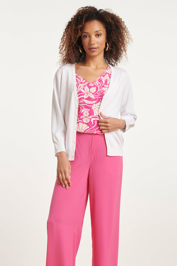 Smashed Lemon 24119 Zacht Zomer Vest | White