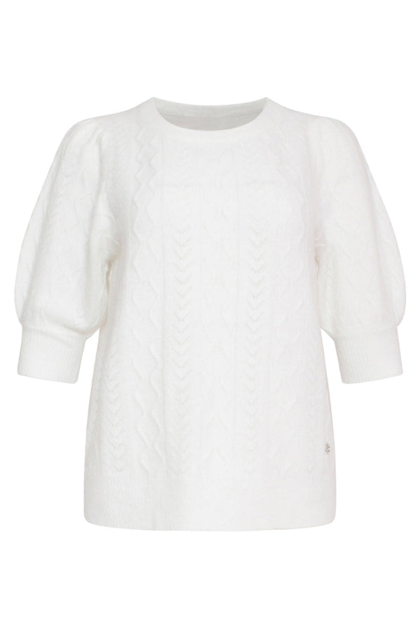 Smashed Lemon 24121 Te Gebreide Trui | White