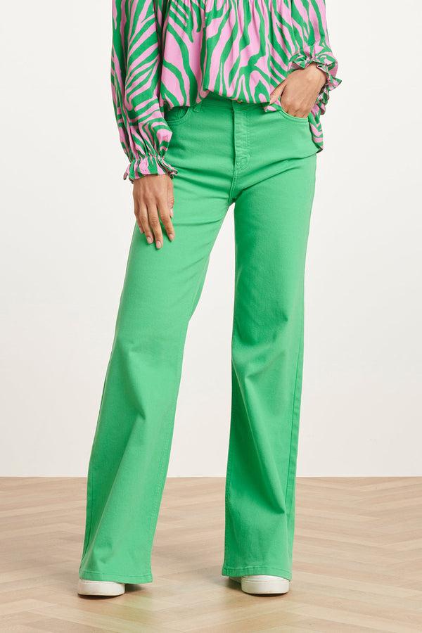 smashed lemon 24169 Flared Jeans | Green
