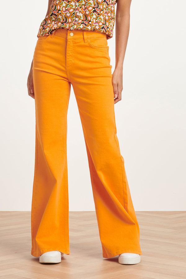 smashed lemon 24169 Flared Jeans | Orange