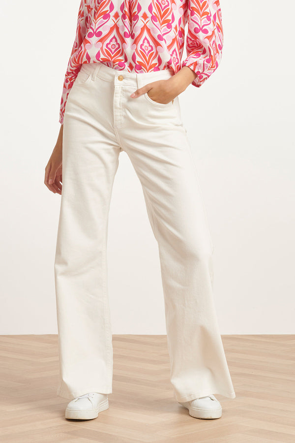 smashed lemon 24169 Te Flared Jeans | White